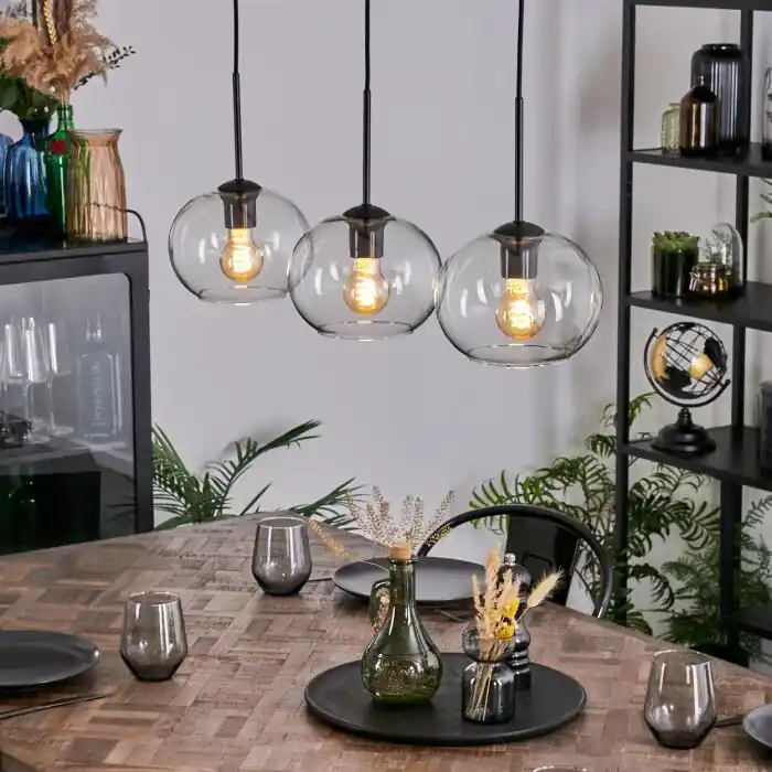 Apedo Hanglamp, Kogellampje, Hanglamp Duidelijk, 3-lichts Laatste Kans