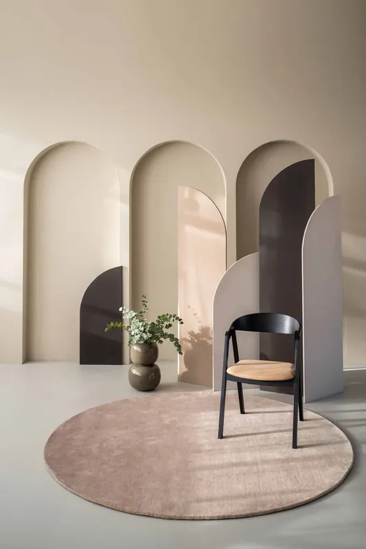 Beperkte Voorraad Vloerkleed MOMO Rugs Designer Elvire Gradient Dot Desert Taupe
