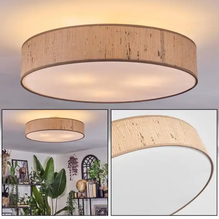 Meest Verkocht Foggia Plafondlamp Nikkel mat, 3-lichts