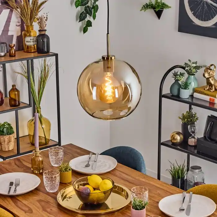 Koyoto Hanglamp, Kogellampje, Hanglamp Goud, Zwart, 1-licht Goedkoop