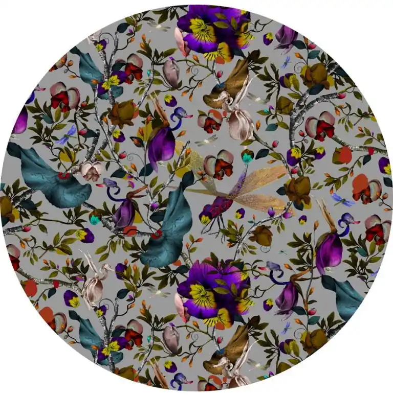 Gecertificeerd Laagpolig vloerkleed Moooi Carpets Biophilla Slate Rond