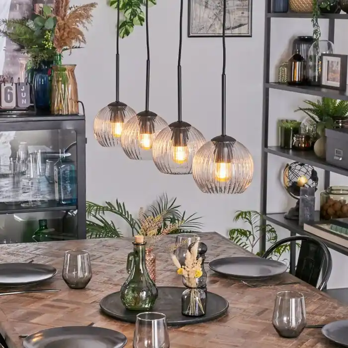Lage Kosten Koyoto Hanglamp, Kogellampje, Hanglamp Duidelijk, 4-lichts