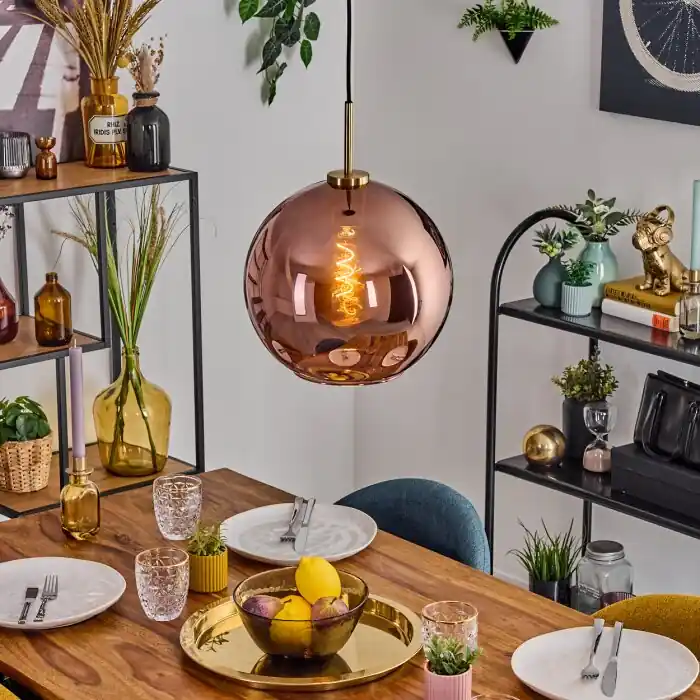 Koyoto Hanglamp, Kogellampje, Hanglamp Goud, Zwart, 1-licht Must-Have
