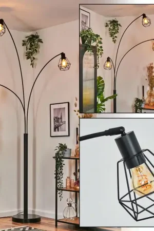 Yaak Staande lamp Zwart, 3-lichts Actieprijs