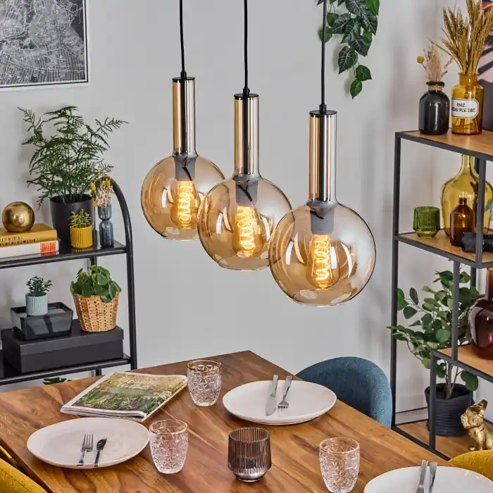 Tador Hanglamp, Kogellampje, Hanglamp Zwart, 3-lichts Uitverkoop