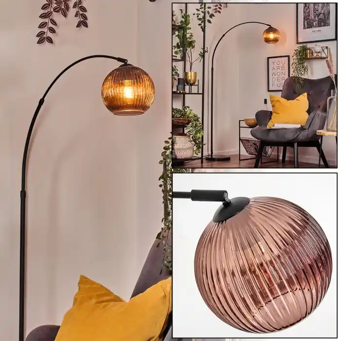 Bestseller Koyoto Staande lamp, Booglampen Zwart, 1-licht
