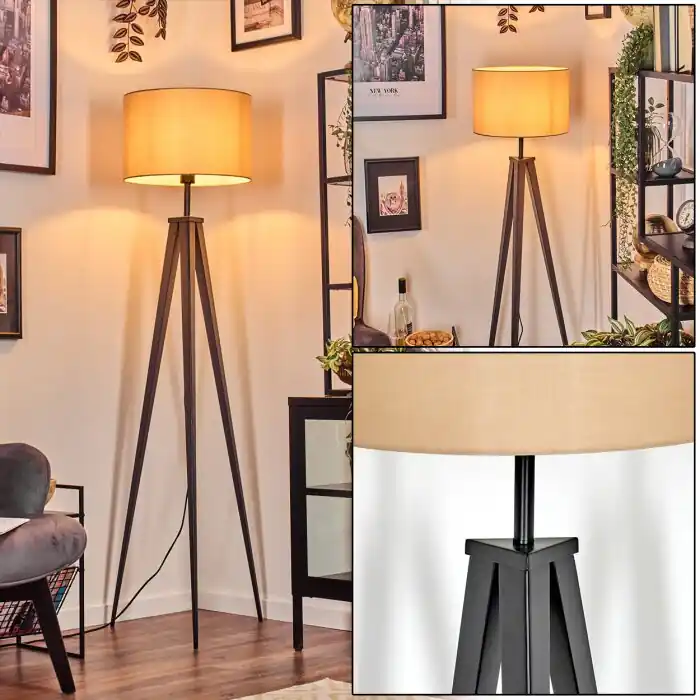 Voordeelprijs Soungou Staande lamp Zwart, 1-licht