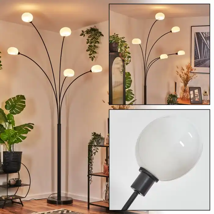 Shop Nu Nikkala Staande lamp Zwart, 5-lichts