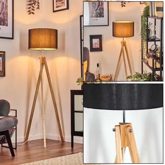 Op = Op Soungou Staande lamp Chroom, Natuurlijke kleuren, 1-licht