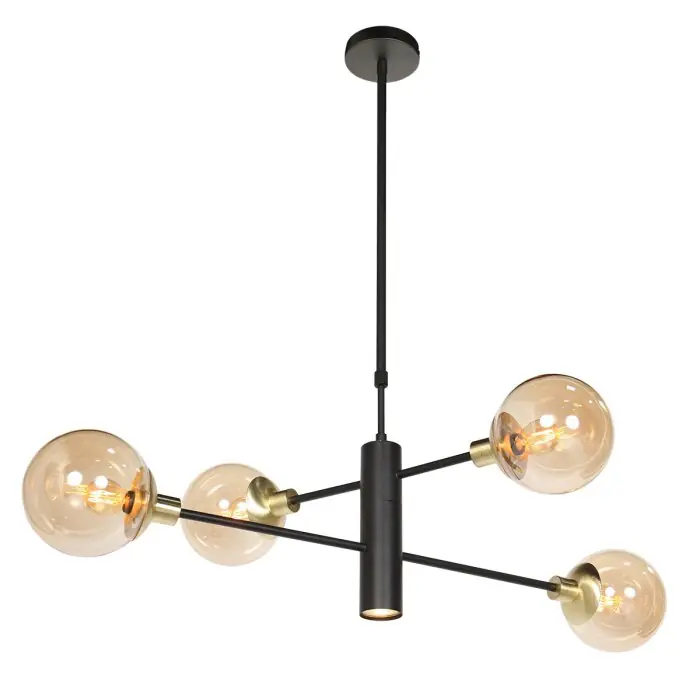 Premium steenhouwer Constellation Hanglamp LED Messing, 6-lichts