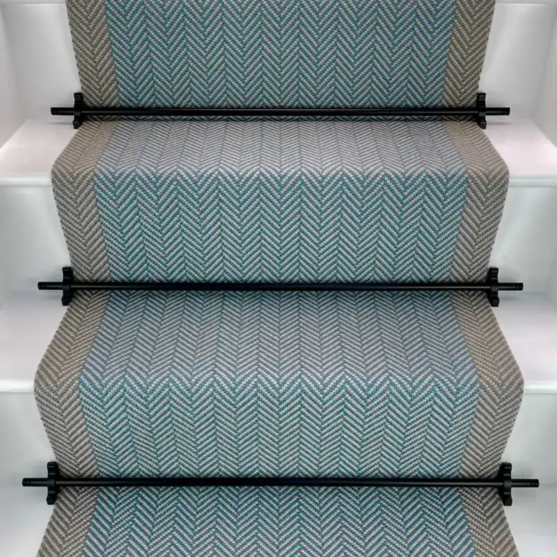 Traploper Off the Loom Felton Border - Marlin Blue Hoge Kwaliteit