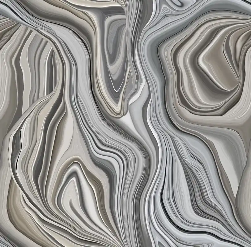 Traploper Moooi Carpets Liquid Layers Gold & Silver by Claire Vos Nieuw