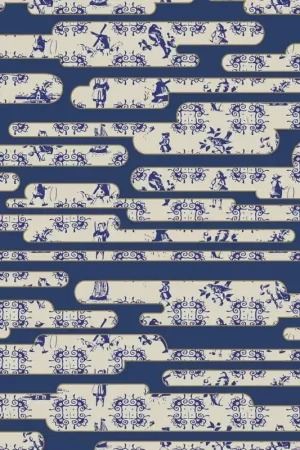 Gereduceerde Prijs Traploper Moooi Carpets Dutch Sky Blue by Edward van Vliet