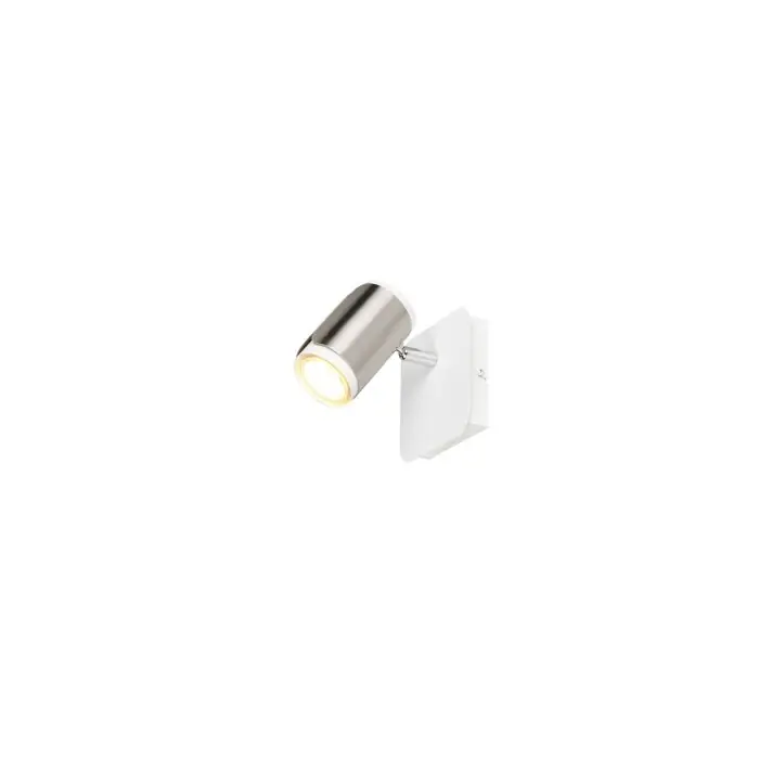 Shop Nu Trio verlichting und Plafondspot, Wand- en plafondlamp, Muurspot Nikkel mat, 1-licht