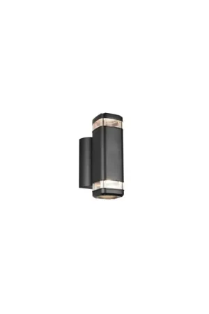Beperkte Voorraad Reality BARCELOS Wandlamp Zwart, 2-lichts