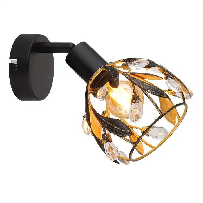 Globo und Plafondlamp, Plafondspot, Wandlamp, Muurspot Zwart, 1-licht Betrouwbaar