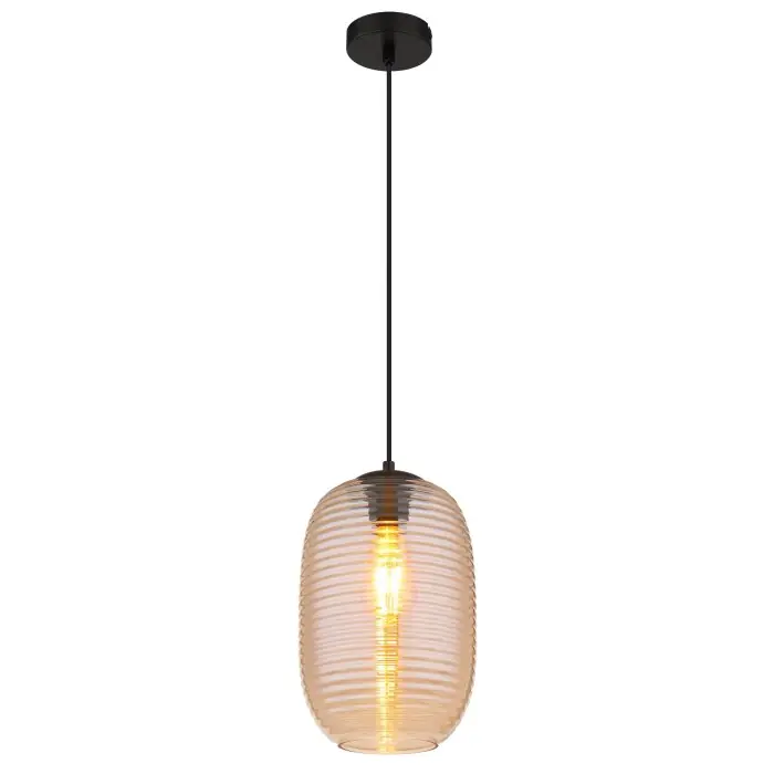 Beste Prijs Globo Jefrey Hanglamp Zwart, 1-licht