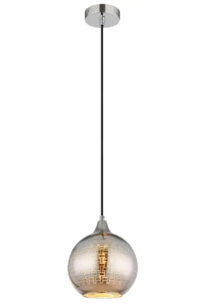 Korting Globo Lourdes Hanglamp Wit, 1-licht