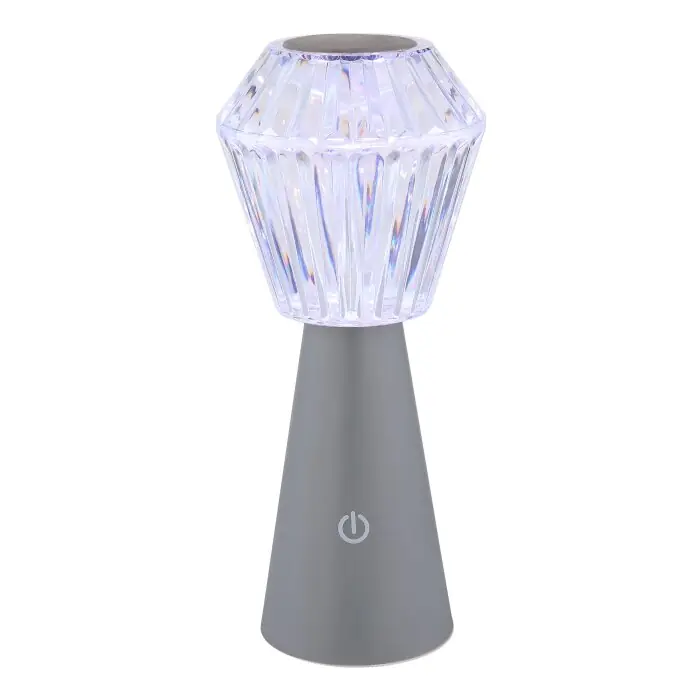 Aanbieding Globo Polimi Tafellamp LED Zilver, 1-licht, Kleurwisselaar