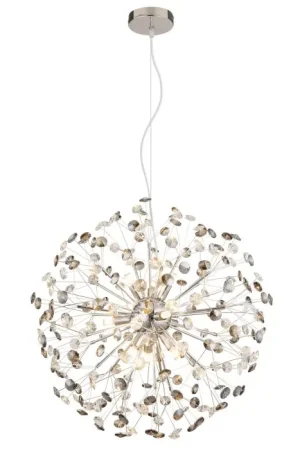 Aanbieding Globo Katrina Kroonluchter Chroom, 9-lichts