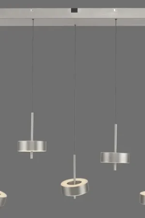 Paul Neuhaus Q-Serie Q-Rotate Hanglamp LED Zilver, 5-lichts Flitsaanbieding