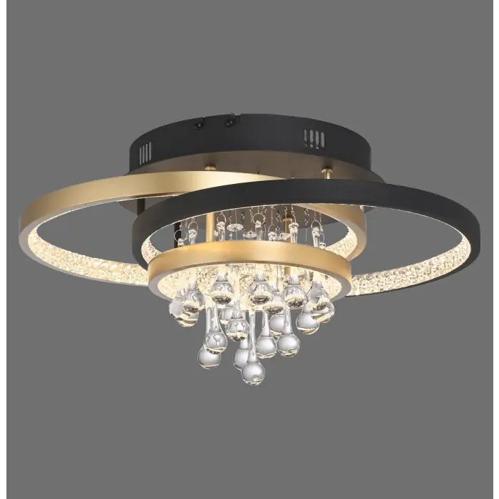 Paul Neuhaus Verlichting Rotazo Plafondlamp LED Goud, Zwart, 1-licht Beperkt Aanbod