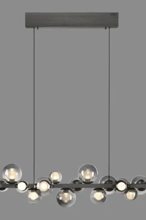Direct Verzonden Paul Neuhaus Verlichting E-Popup Hanglamp LED Grijs, 18-lichts, Afstandsbediening