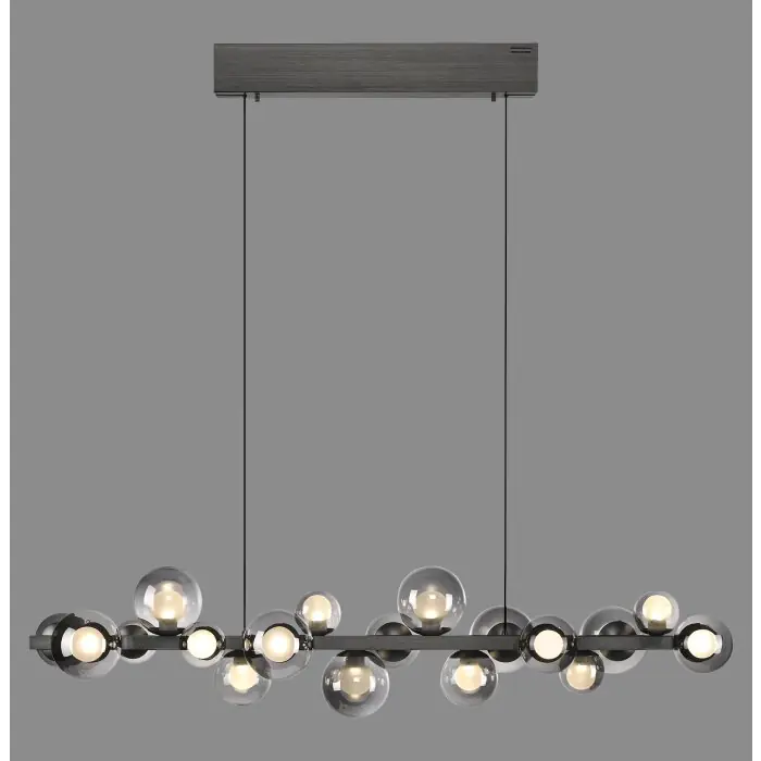 Direct Verzonden Paul Neuhaus Verlichting E-Popup Hanglamp LED Grijs, 18-lichts, Afstandsbediening