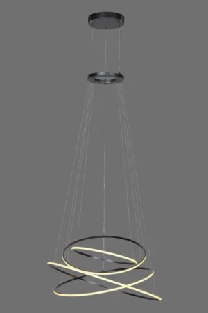 Paul Neuhaus Verlichting Rings Hanglamp LED Grijs, 1-licht, Afstandsbediening Direct Beschikbaar