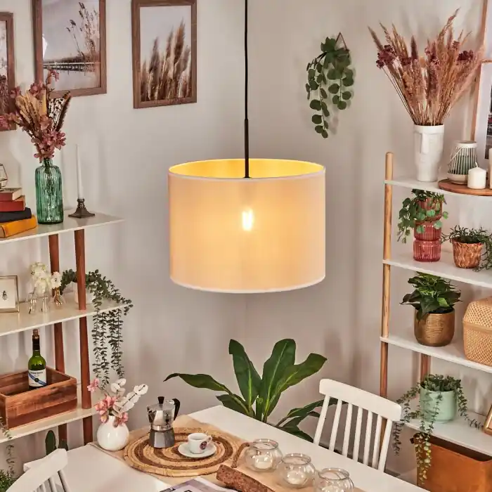 Direct Verzonden Bassagoda Hanglamp, Hanglamp Beige, Wit, 1-licht