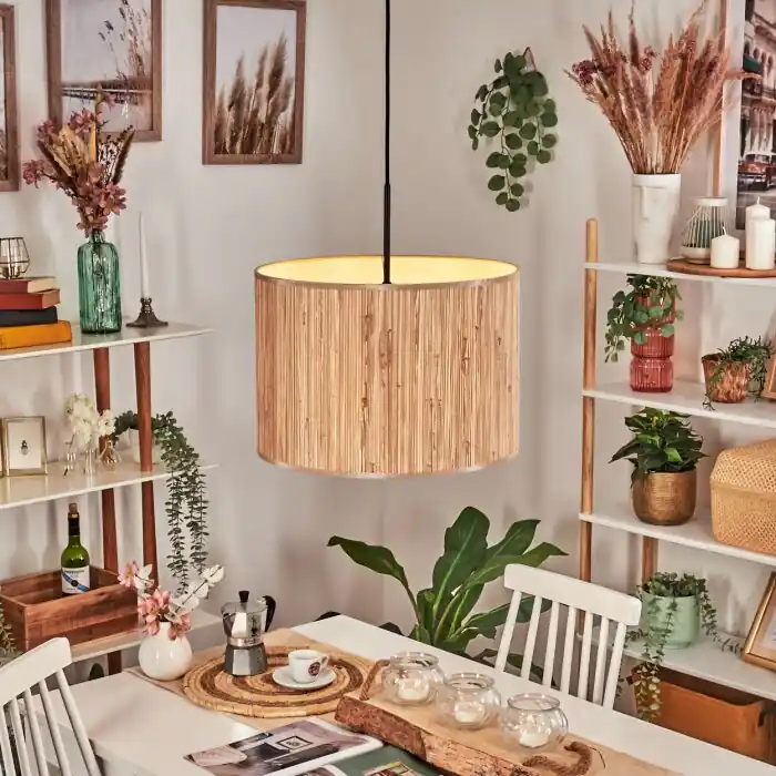 Bongal Hanglamp, Hanglamp Bruin, Natuurlijke kleuren, 1-licht Bestseller