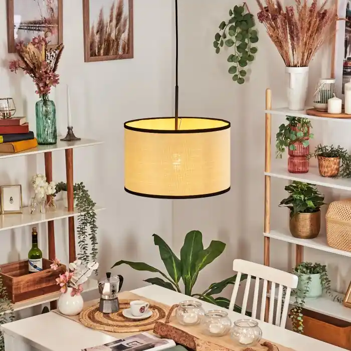 Meest Verkocht Chellas Hanglamp, Hanglamp Natuurlijke kleuren, Zwart, 1-licht