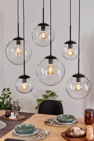 Weekendaanbieding Gastor Hanglamp, Kogellampje, Hanglamp Duidelijk, 6-lichts