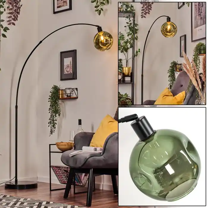 Ripoll Staande lamp, Booglampen Zwart, 1-licht Nu Kopen