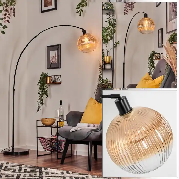 Koyoto Staande lamp, Booglampen Zwart, 1-licht Alleen Vandaag