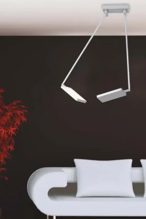 Lage Kosten Luce-Design Book Plafondlamp LED Zilver, 2-lichts