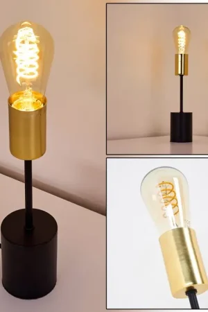 Aanbieding Gnarp Tafellamp Goud, Zwart, 1-licht