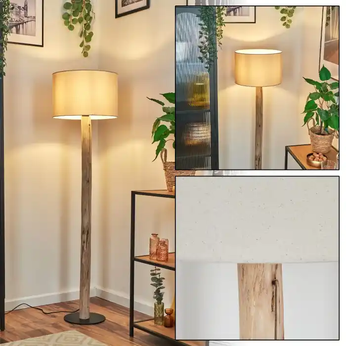 Soungou Staande lamp Natuurlijke kleuren, Zwart, 1-licht Hoge Kwaliteit