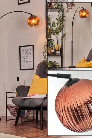 Weekendaanbieding Ripoll Staande lamp, Booglampen Zwart, 1-licht