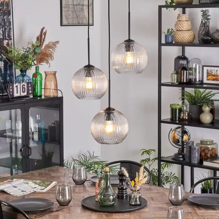 Koyoto Hanglamp, Kogellampje, Cluster hanglamp Duidelijk, 3-lichts Laatste Kans