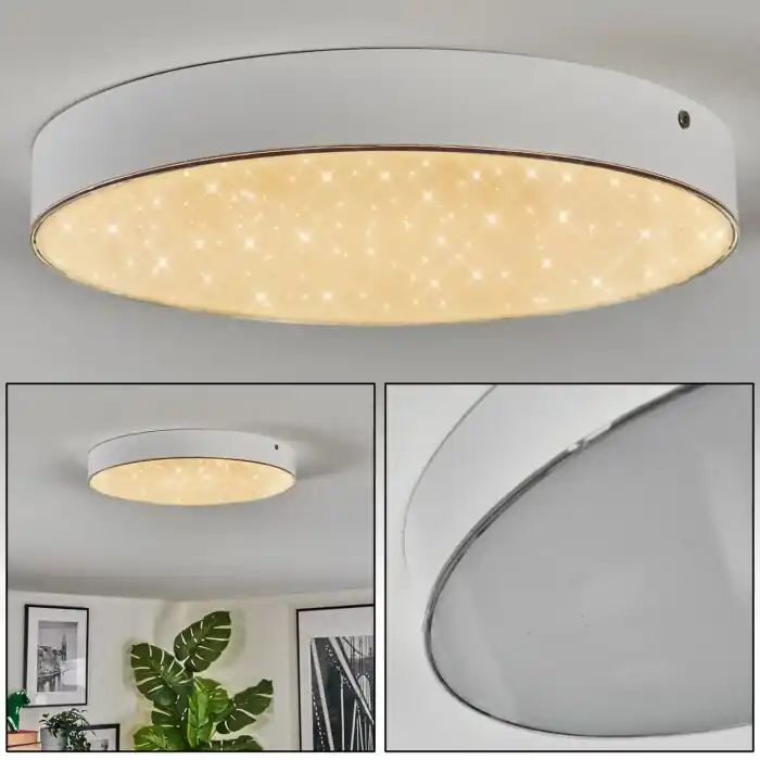 Elmar Plafondlamp, Paneel LED Wit, 1-licht Laatste Versie
