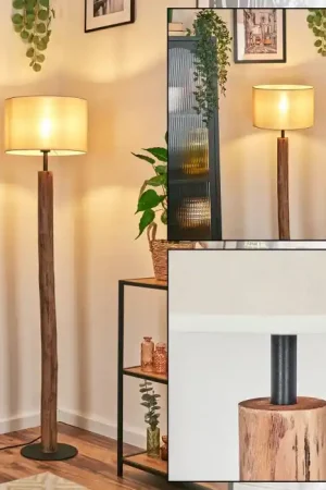 Aanbieding Bassagoda Staande lamp Natuurlijke kleuren, Zwart, 1-licht