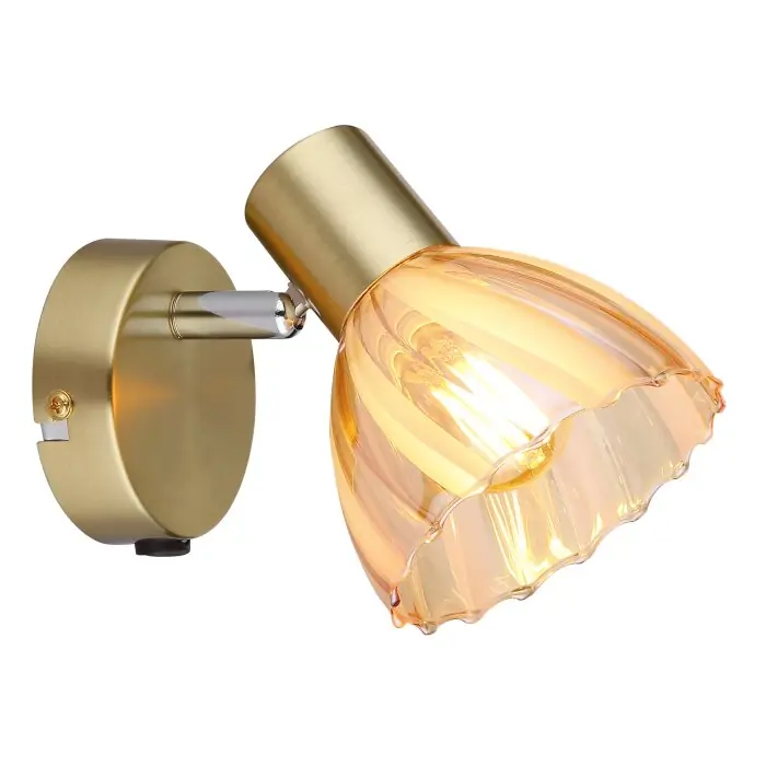 Hete Deal Globo Zachery Plafondlamp, Plafondspot, Wandlamp, Muurspot Messing, 1-licht