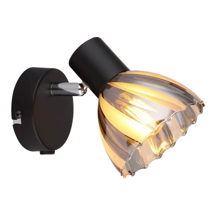 Globo Zachery Plafondlamp, Plafondspot, Wandlamp, Muurspot Zwart, 1-licht Betaalbaar