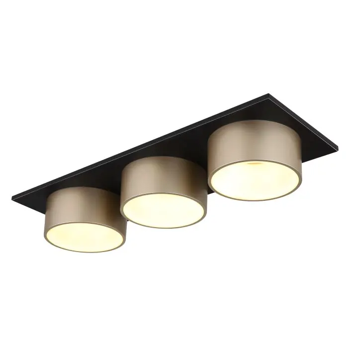 Finale Uitverkoop Globo Raymond Plafondlamp LED Antraciet, Zwart, 1-licht