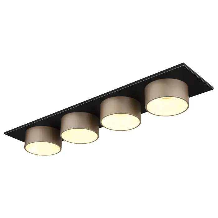 Veilige Betaling Globo Raymond Plafondlamp LED Antraciet, Zwart, 1-licht