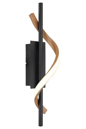 Weekendaanbieding Globo Watkins Wandlamp LED Zwart, 1-licht