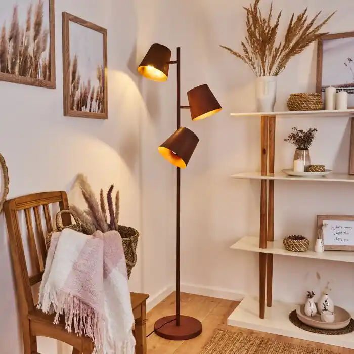 Favoriet Lungre Staande lamp Roest, 3-lichts