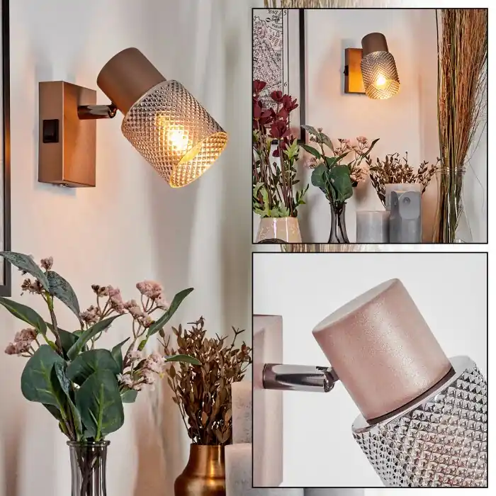 Shop Nu Nelar Wandlamp, Muurspot Brons, Chroom, 1-licht