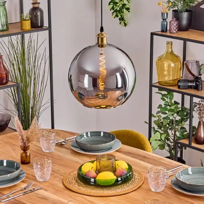 Koyoto Hanglamp, Kogellampje, Hanglamp Goud, 1-licht Weekendaanbieding